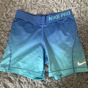 blue ombre nike pros!